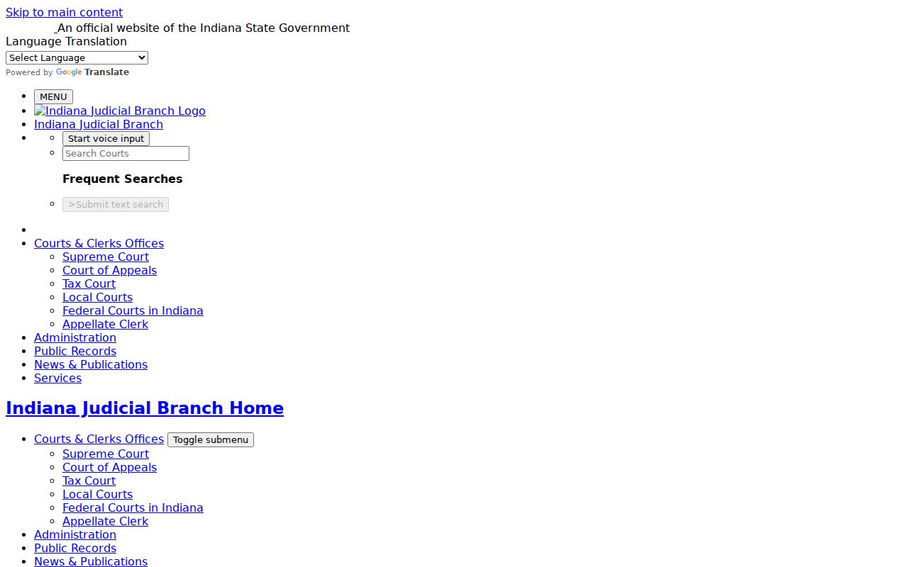 Party access instructions for Clinton County civil docket documents